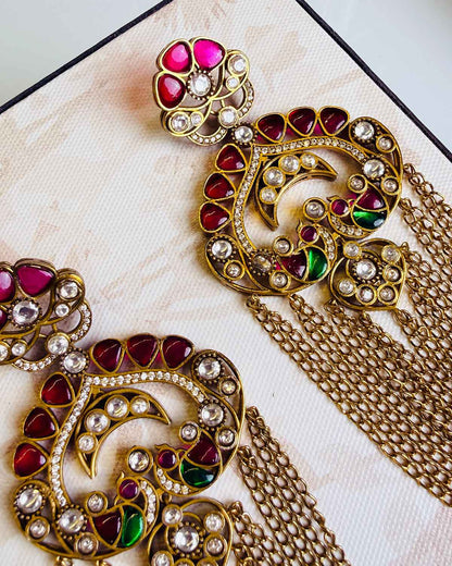 Zoya Pachi Kundan Earrings