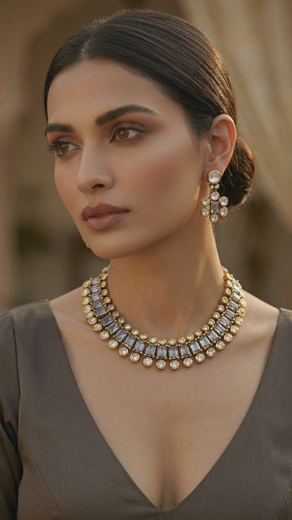 Zyana Dual Tone Necklace