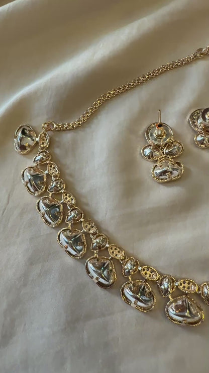 Ivory Bloom Polki Necklace