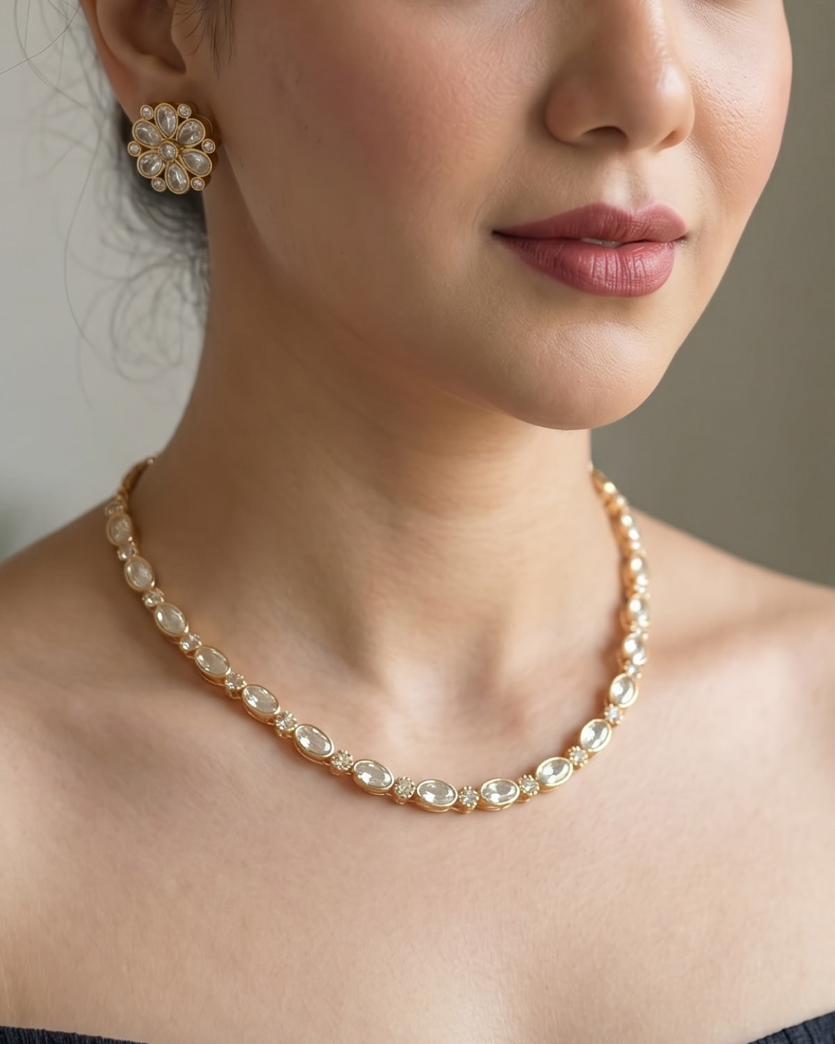 Sitara Single-Layer Polki Necklace