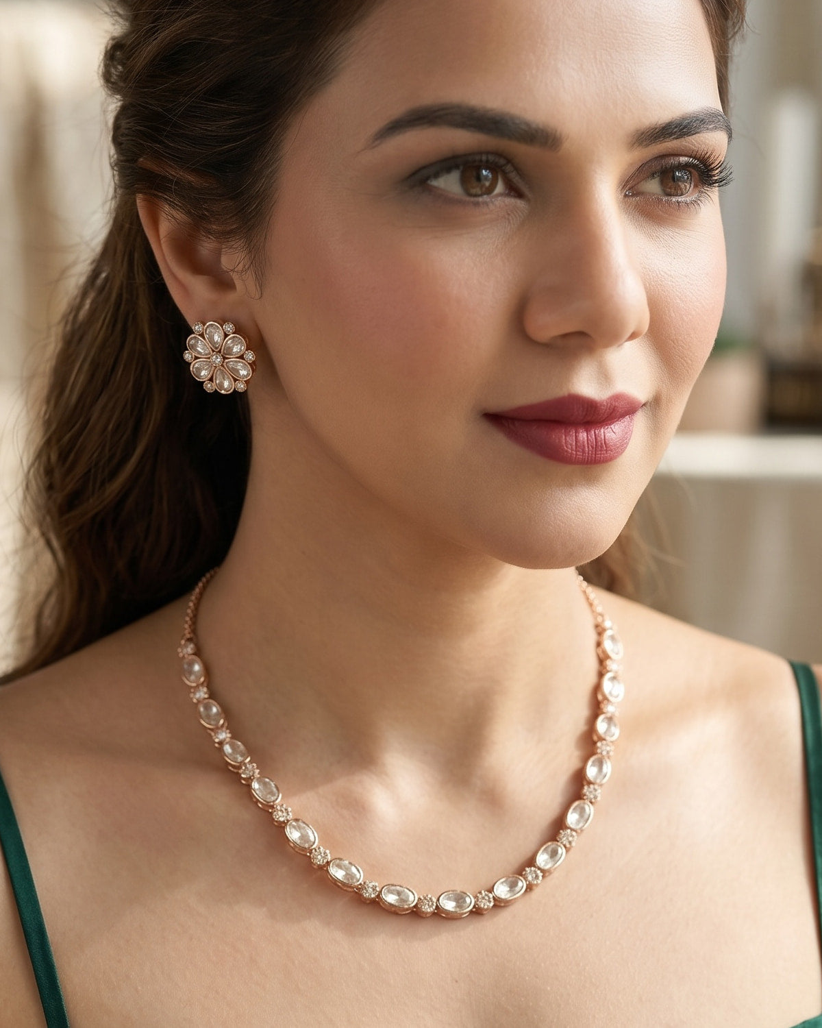 Sitara Single-Layer Polki Necklace