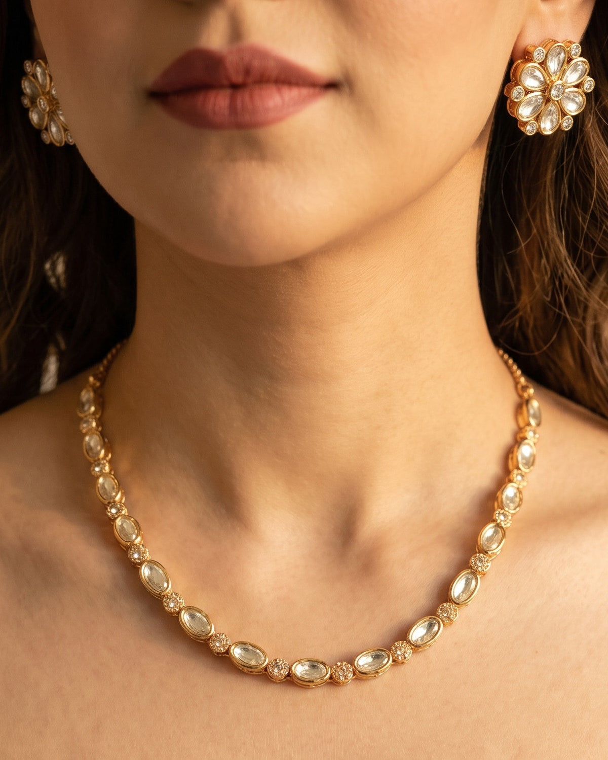 Sitara Single-Layer Polki Necklace