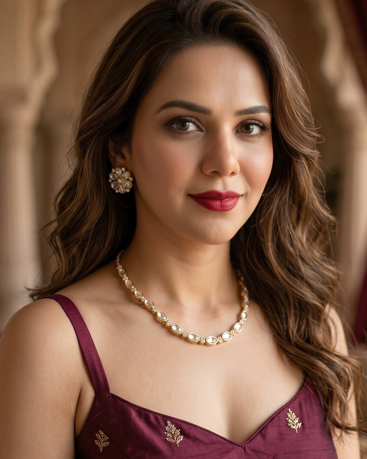 Sitara Single-Layer Polki Necklace